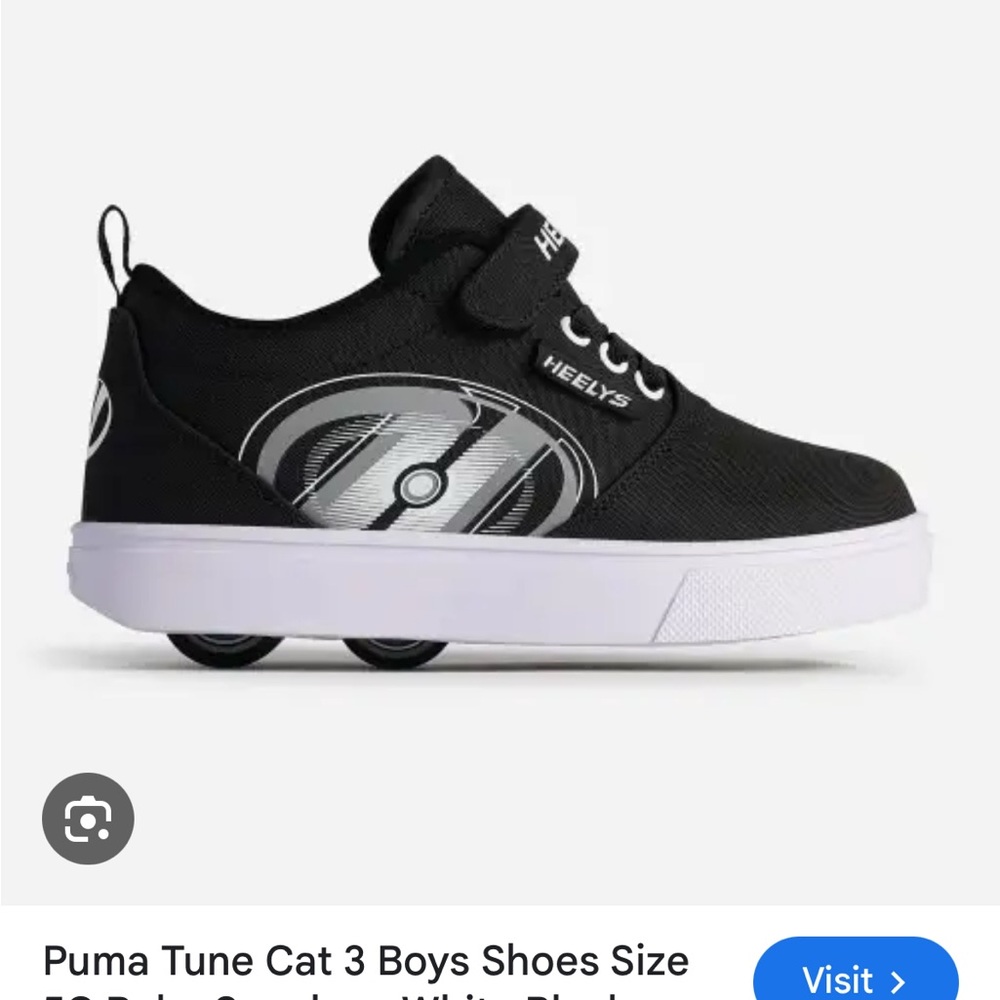 Heelys Black and White Skate Shoes